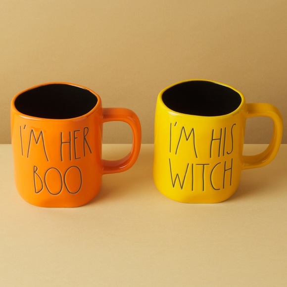 Rae Dunn Other - Last Set - RAE Dunn “I’m Her Boo” & “I’m His Witch” Halloween Mug set